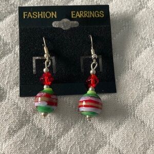 Christmas ornament earrings
